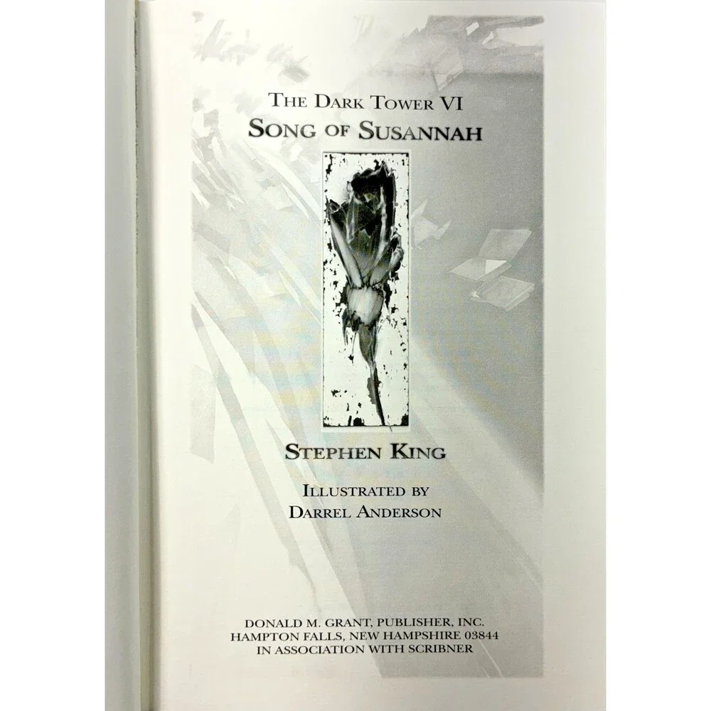 Song of Susannah The Dark Tower VI by Stephen King First Trade Edition Hardback